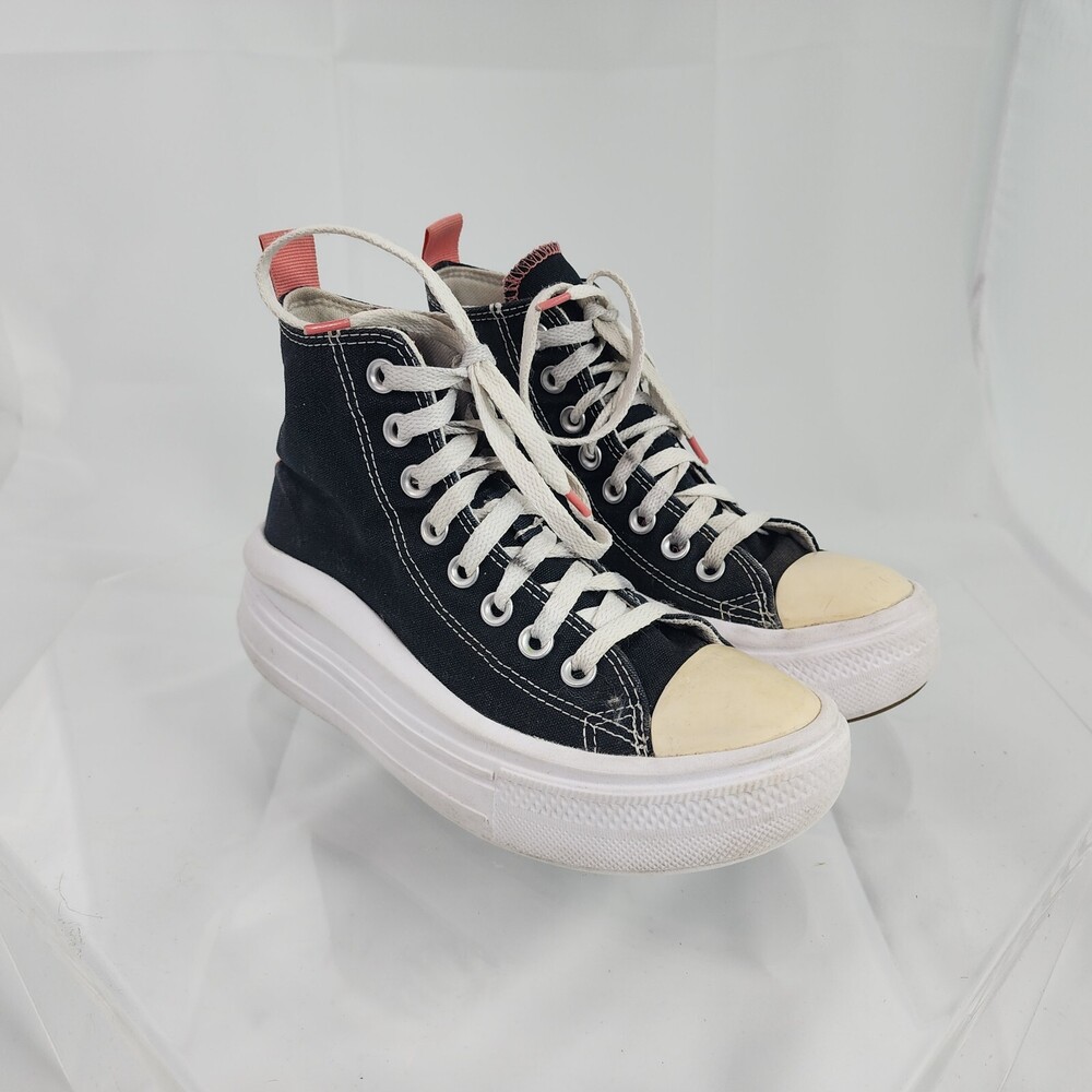 Converse Chuck Taylor All Star Move Platform Black White Chunky Women 5.5/36 Hi